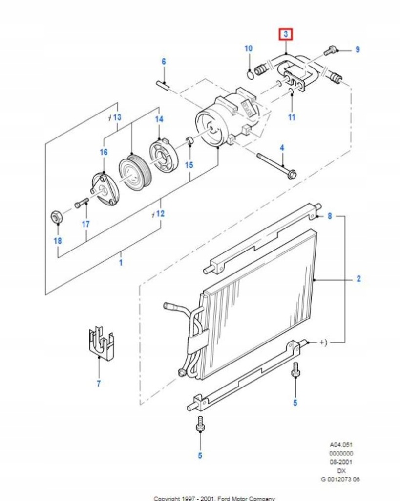 фото №8, Шланг кондиціонера ford fiesta 95-02