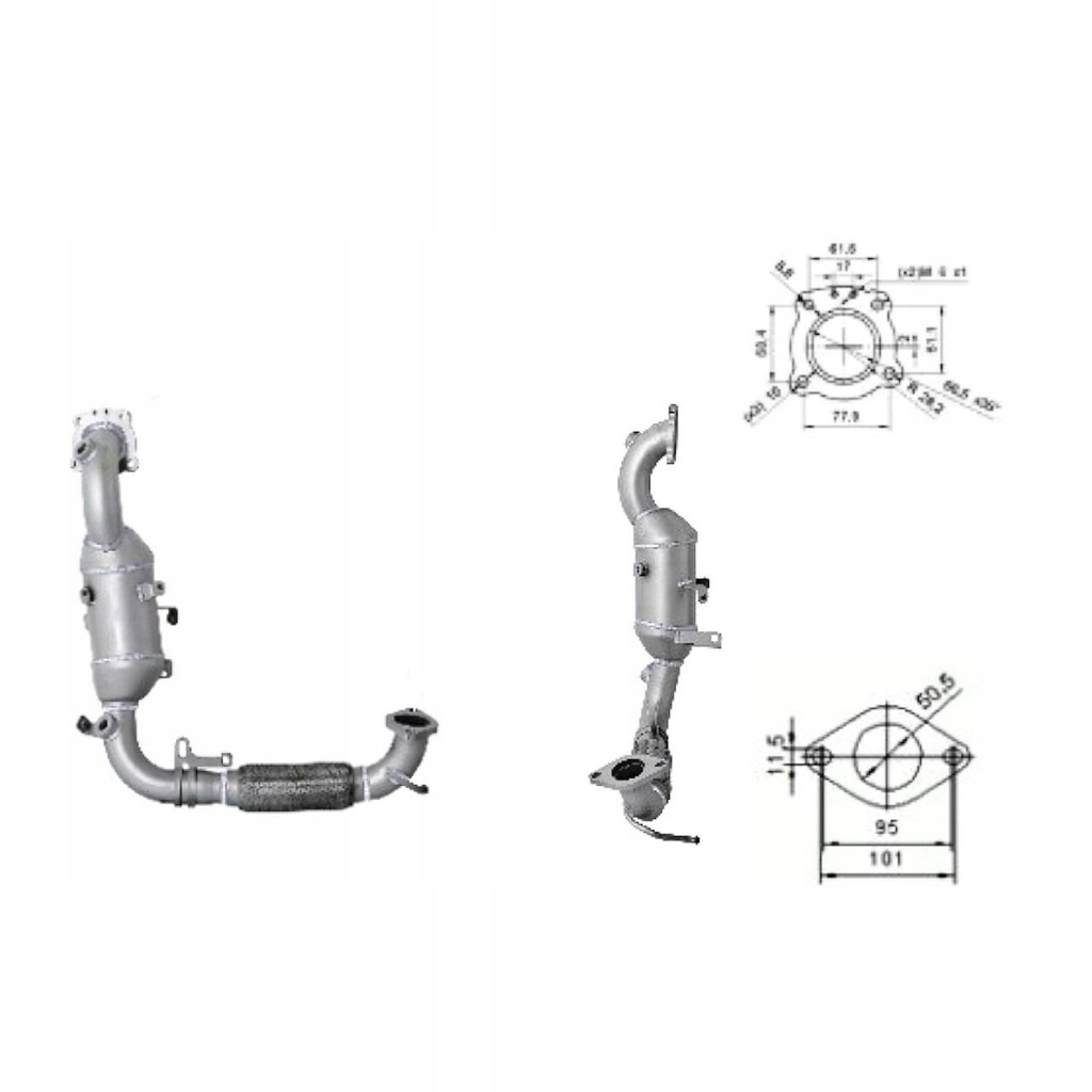 фото №1, Катализатор ford b-max fiesta tourneo courier transit courier -1.0 ecoboost