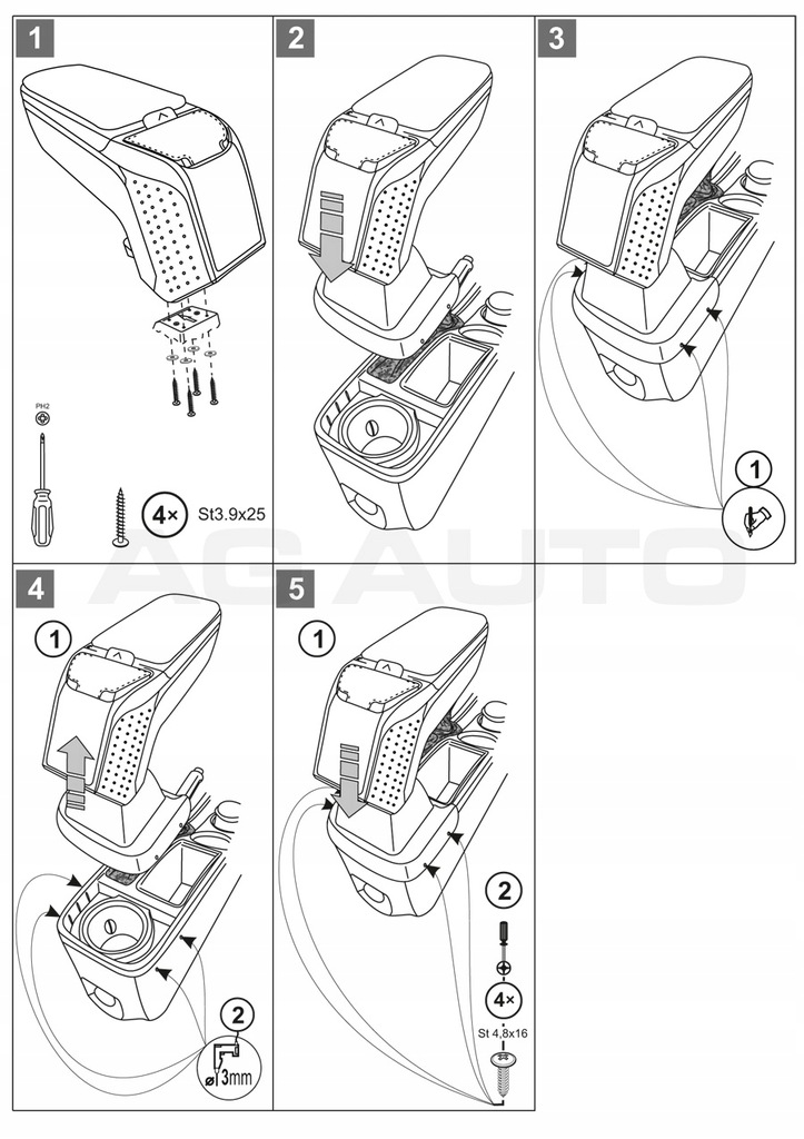 фото №7, Підлокітник з адаптер do opel zafira c-tourer, 2012-2019, arm2-black