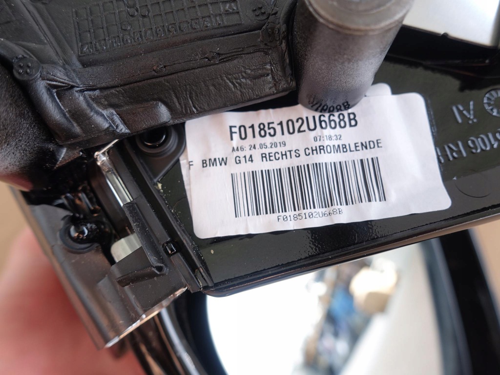 фото №11, Bmw 8 g14 g15 g16 зеркало правое карбон 9pin