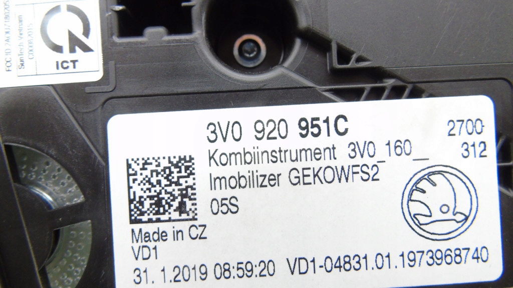 фото №5, Набір стартовий блок керування бортовий комп'ютер ключ skoda superb iii 2.0 tdi