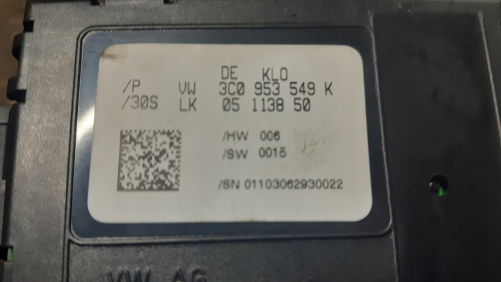 фото №7, Перемикач комбінований стрічка модуль vw passat b6 eu