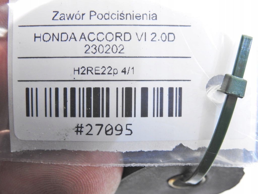 фото №6, Клапан вакуумa honda accord vi 2.0 d