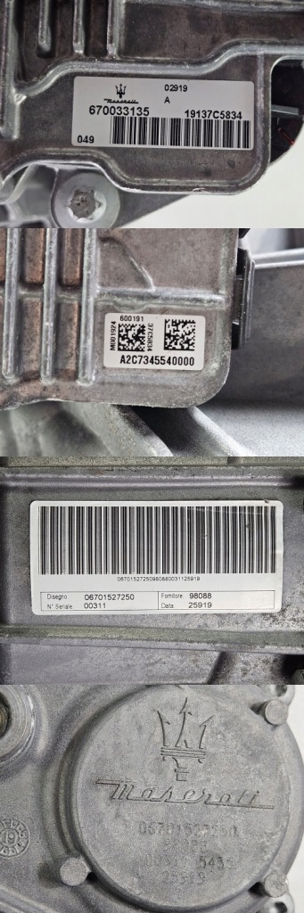 Диференціал редуктор коробки передач maserati levante m161 3.0d 06701527250 Зі Шроту