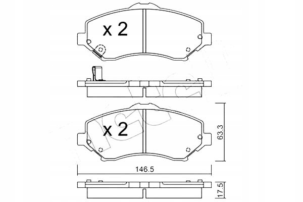 фото №1, Metelli гальмівні колодки гальмівні fiat freemont 11-