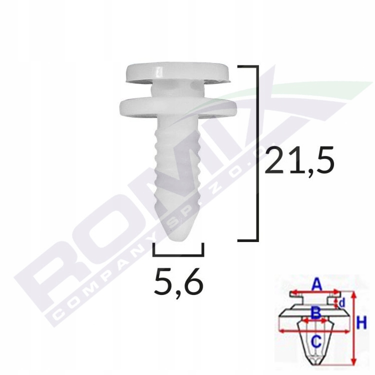 фото №1, Клипса обивочный romix c70141