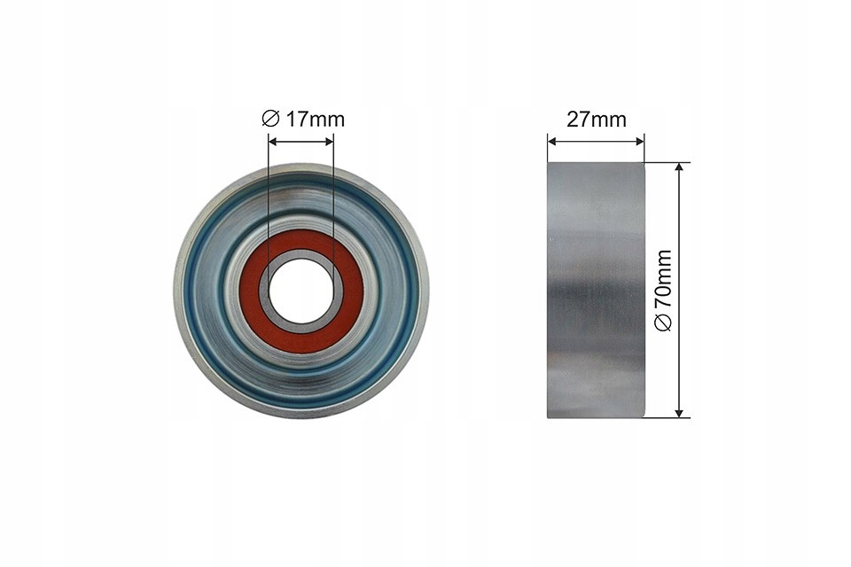 фото №1, Nty rnk-hd-026 ролик натягувача, ремінь клиновий багатореберний