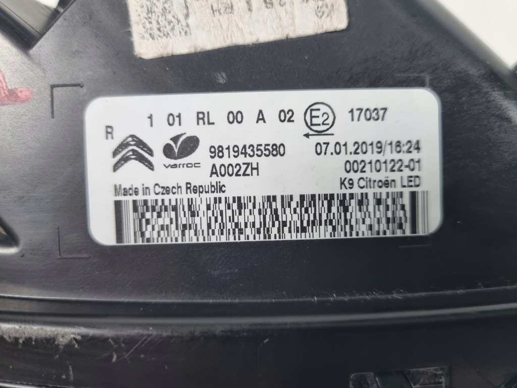 фото №4, Citroen c3 противотуманная фара led drl 9819435580 правый перед