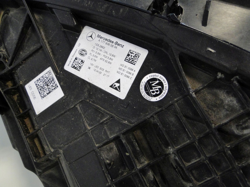 фото №13, Mercedes a klasa w177 177 lift лампа правая led mulitibeam