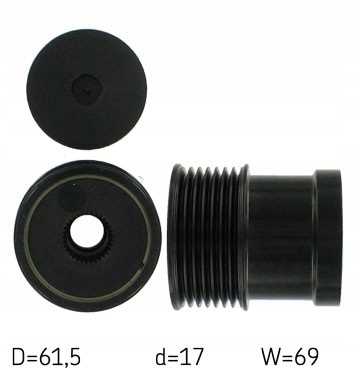 Купити Генератор - зчеплення односторонній skf vkm 03405