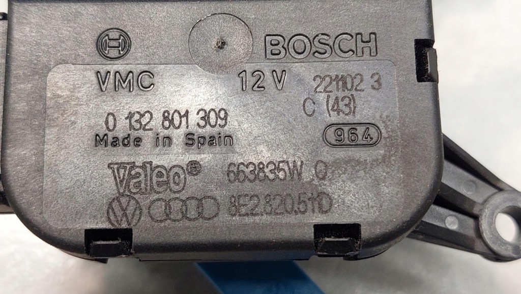 фото №8, Моторчик обігрівача audi a4 b6 cabrio комплект