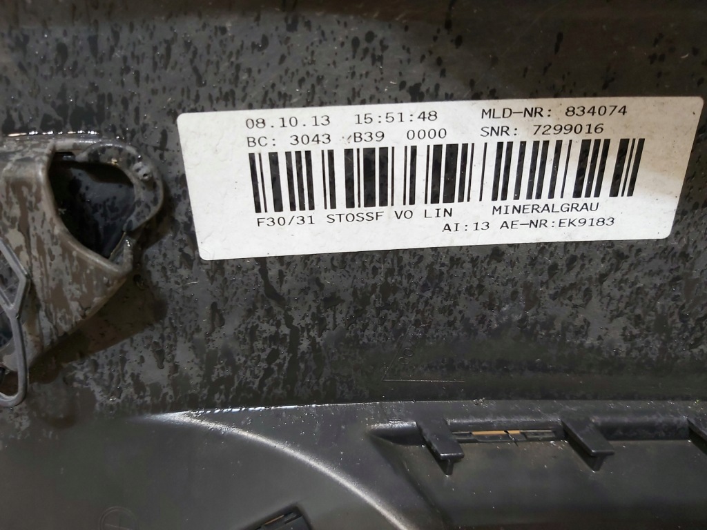 фото №14, Бампер перед передній bmw 3 f30 f31 przed lift na радар 7308401