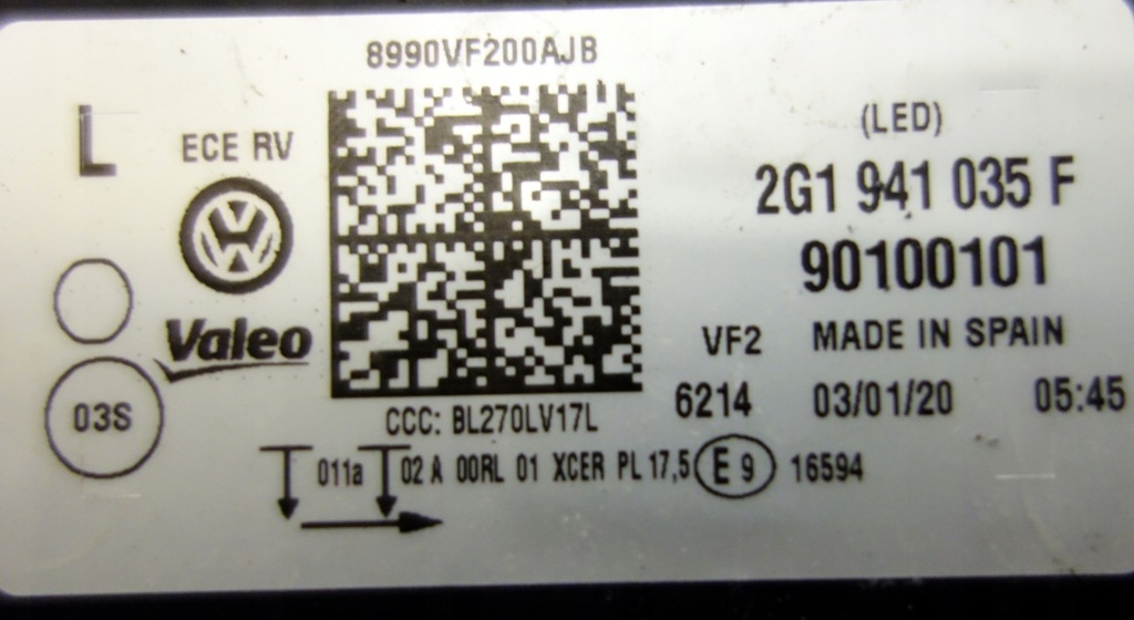 фото №13, Vw polo 2017-2020 full led лампы передние перед