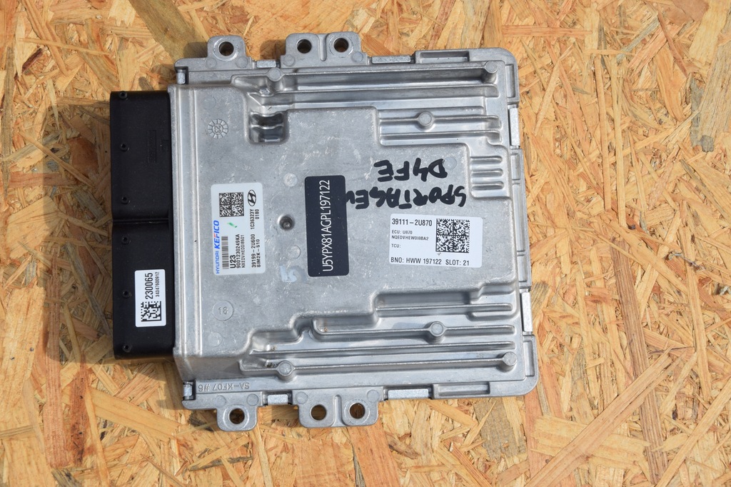 фото №13, Блок керування бортовий комп'ютер двигуна sportage d4fe v oryg 23r 39111-2u870 39199-2u600