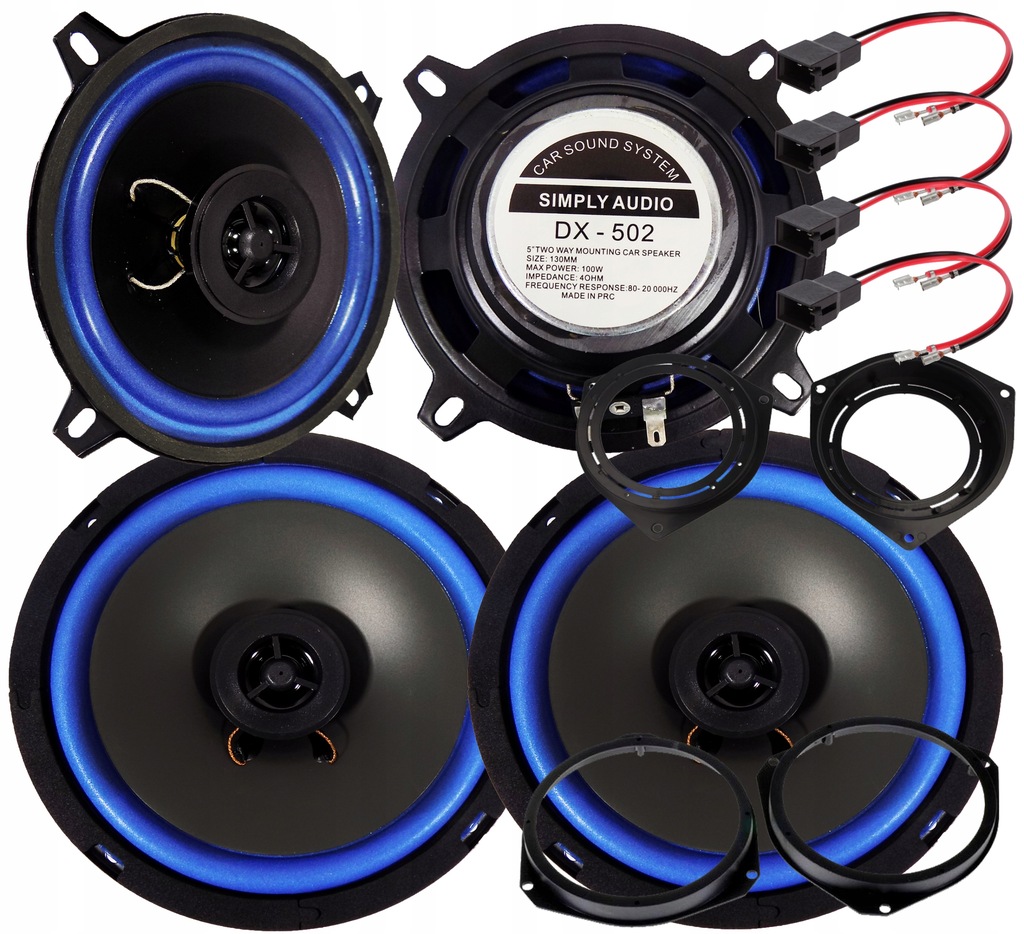 фото №1, Simply аудио blue динамики fiat grande punto 500 ford ka дверь перед + задняя