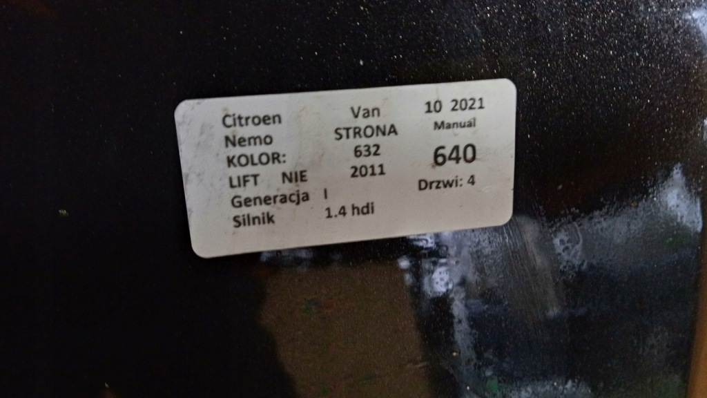 фото №10, Citroen nemo fiorino bipper капот 632