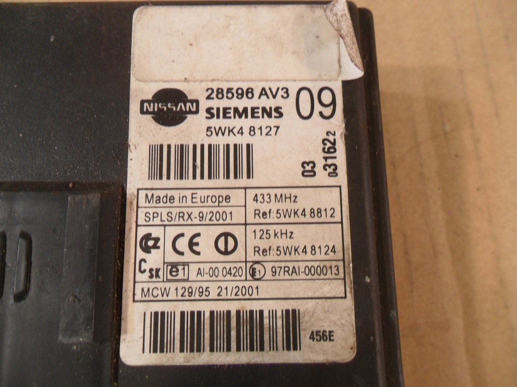 фото №8, Nissan primera p12 модуль комфорта 28596av3