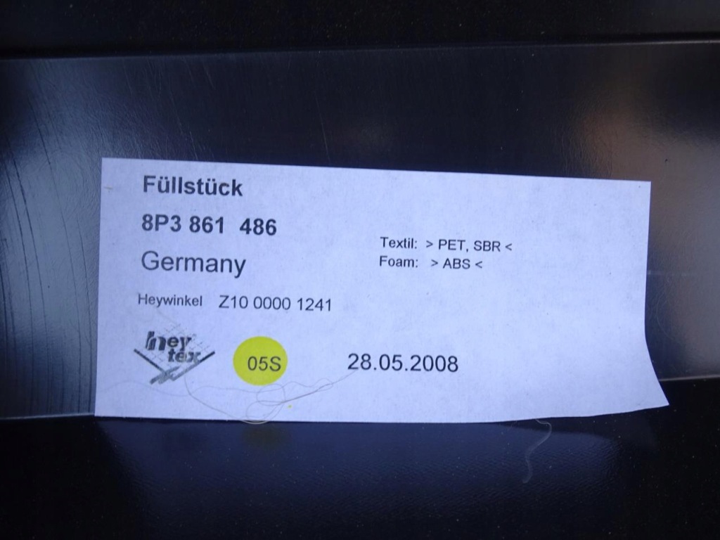 фото №13, Audi a3 8p 8p3 3d оббивка боки багажника podwyższona pod lpg gaz