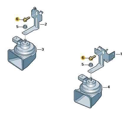 Гайка m6 vw audi seat skoda оригінал n01101810 Київ