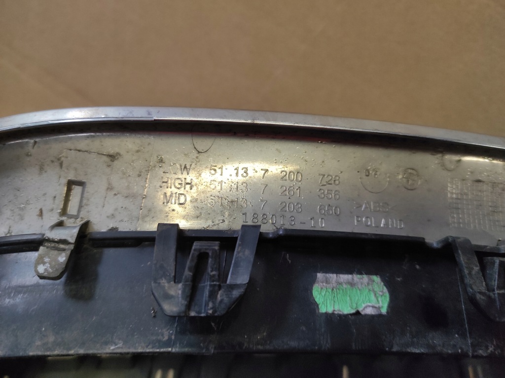 фото №6, Решётка радиатора решётка радиатора решётка радиатора левая bmw 5 f10 f11 7200728