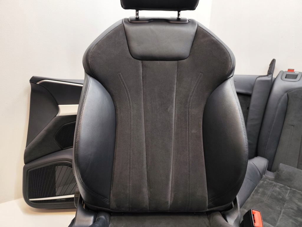 фото №7, Audi a4 b9 sedan сидіння заднє сидіння обшивки тунель шкіра alcantara