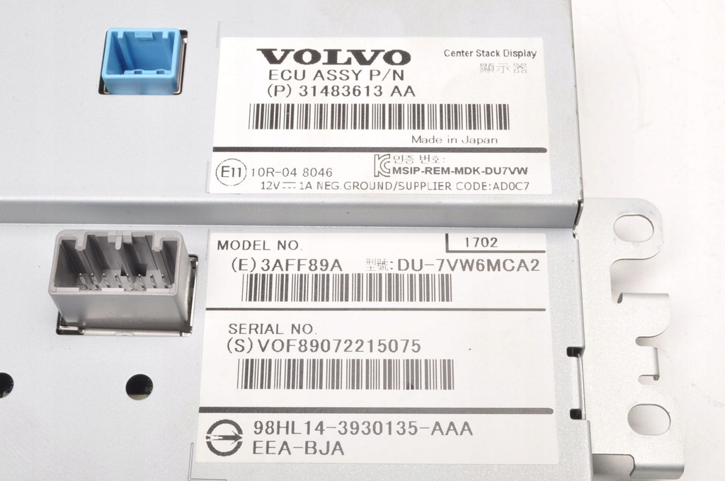 фото №7, Volvo v40 ii екран дисплей 31483613 aa