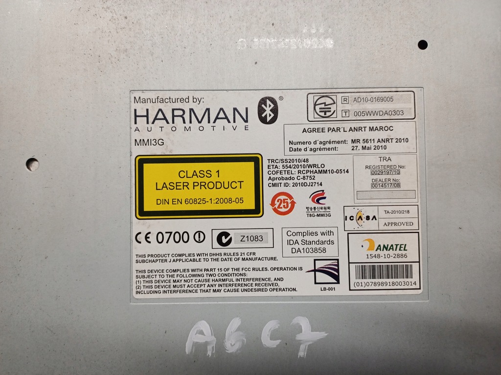 фото №8, Audi a6 c7 10- радио навигация mmi 4g0035746c