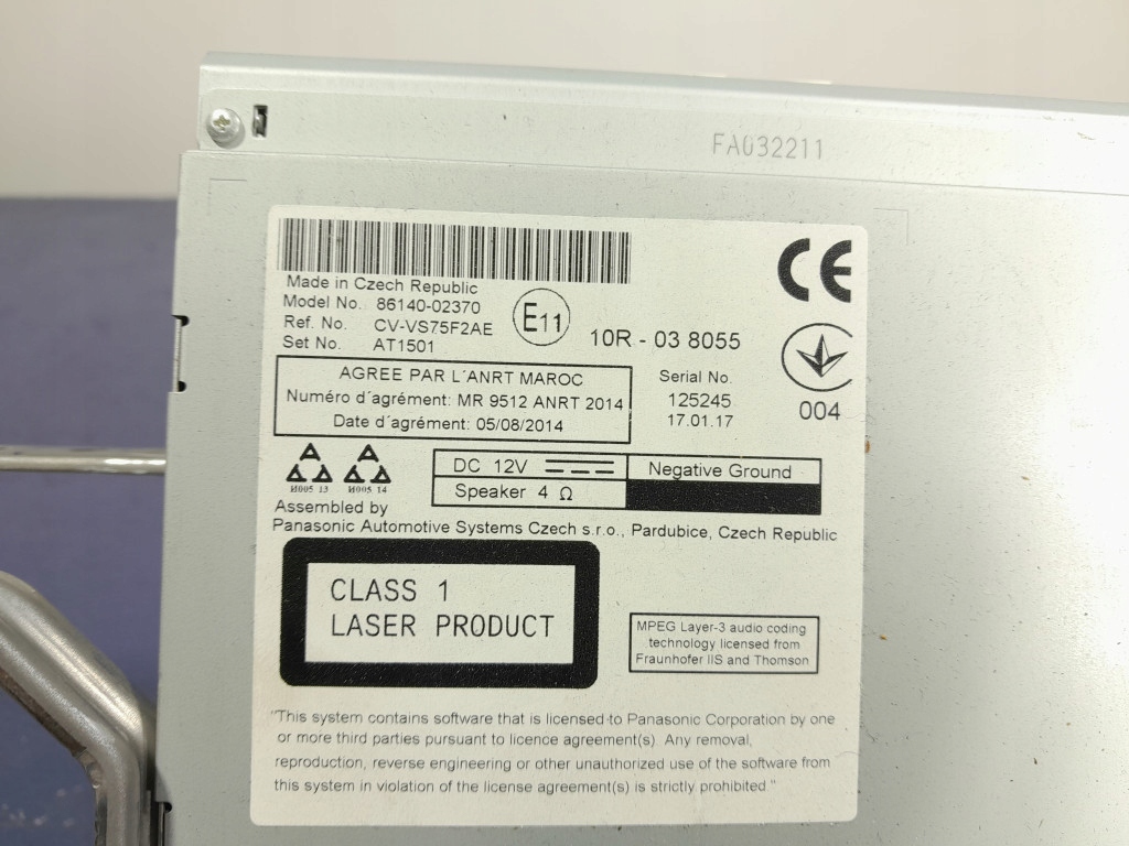 фото №6, Toyota auris ii lift дисплей экран радио навигации 86140-02370