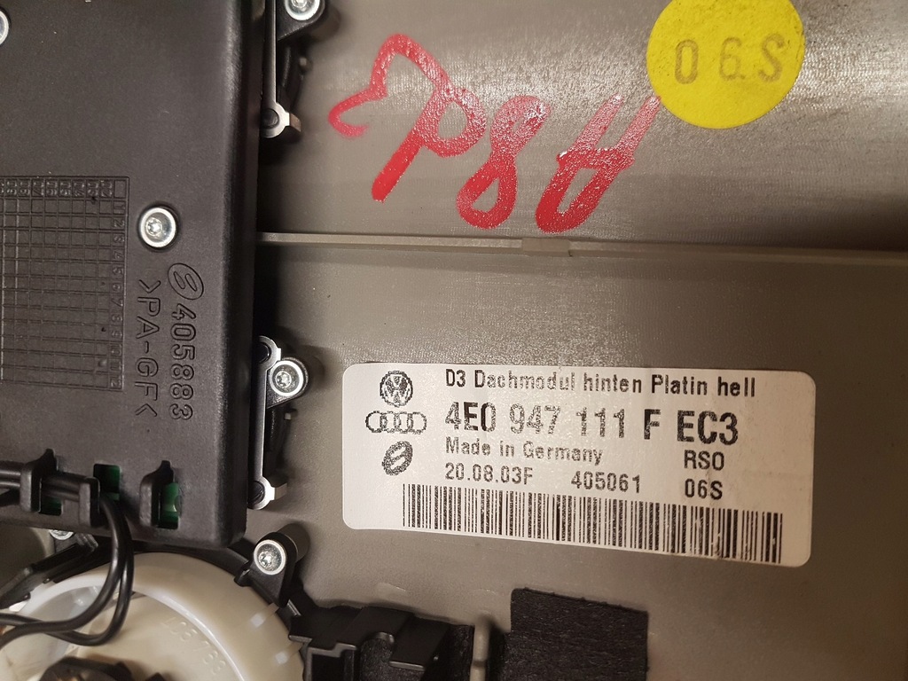 фото №3, Лампа освітлення салону audi a8 d3