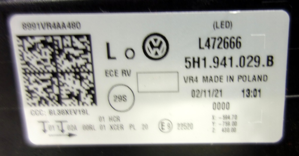 фото №15, Vw golf 8 2019- full led 5h1941006b лампы перед передние