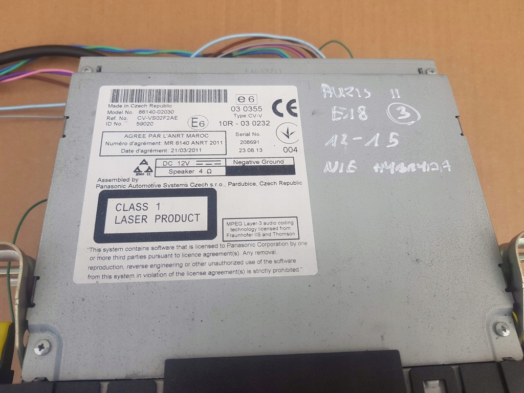 фото №9, Радіо cd toyota auris ii 2012-2015 ні гібрид