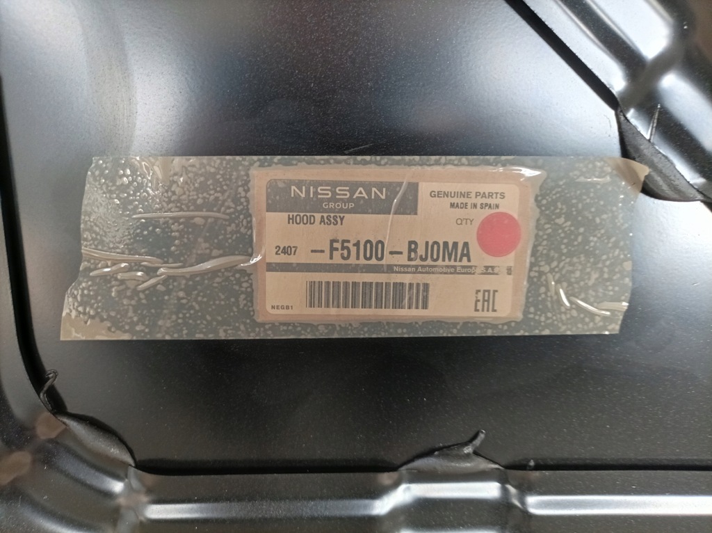 фото №9, Nissan nv200 nv 200 капот крышка двигателя nowa oryg f5100-bj0ma