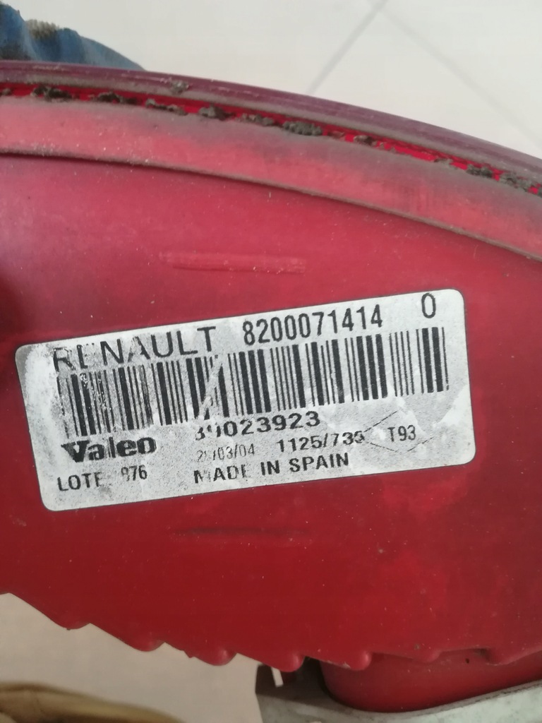 фото №5, Лампа правый задняя renault clio ii 1.5dci