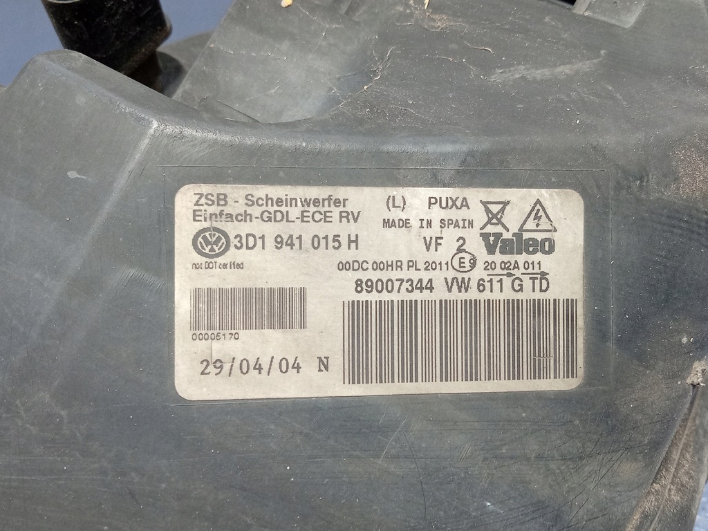 фото №6, Vw phaeton фара лівий ксенон eu 3d1941015h