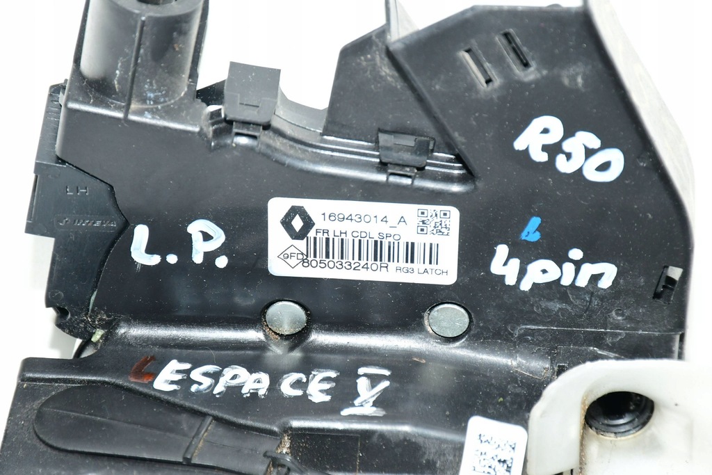 фото №3, Замок двері лівий перед 4pin 805033240r renault espace v