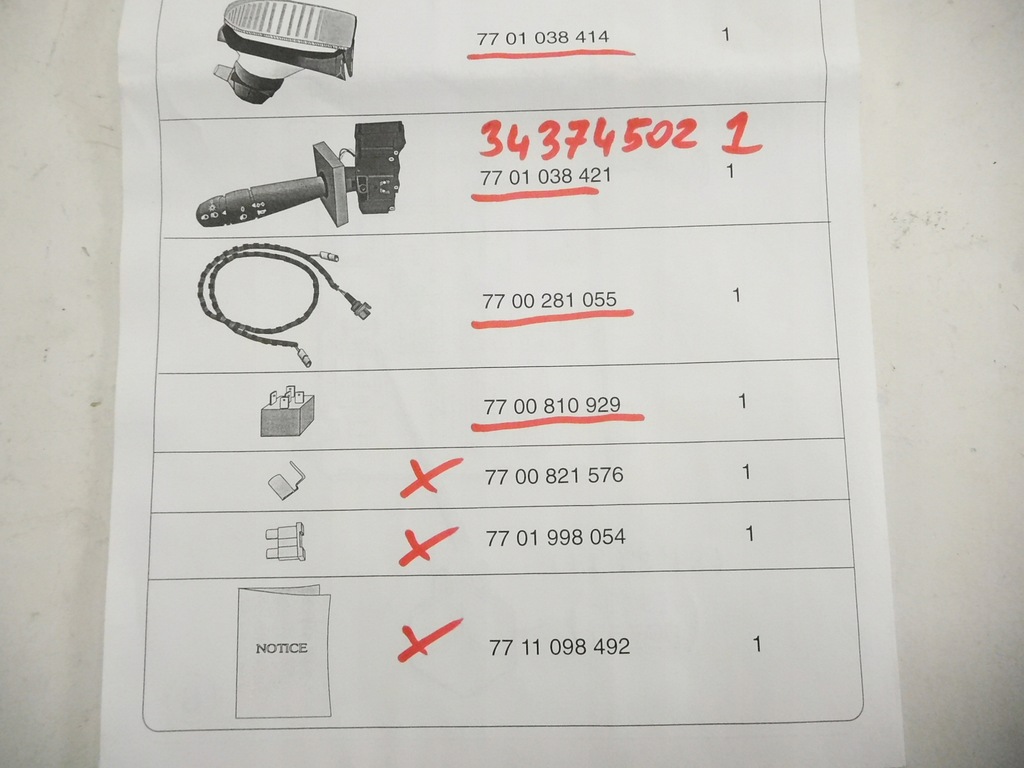 фото №15, Освітлення протитуманні megane 7701410080