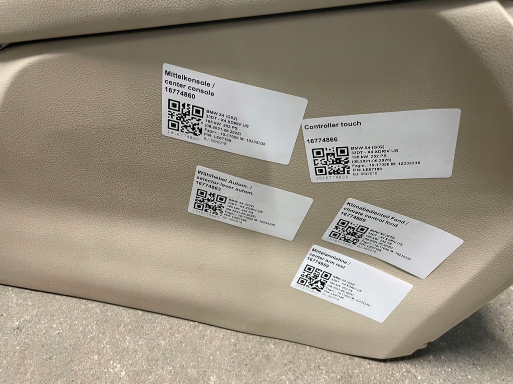 фото №10, Тунель середній підлокітник canberrabeige bmw x4 g02 europa