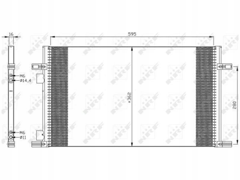 фото №4, 35298 nrf радіатор кондиціонера renault
