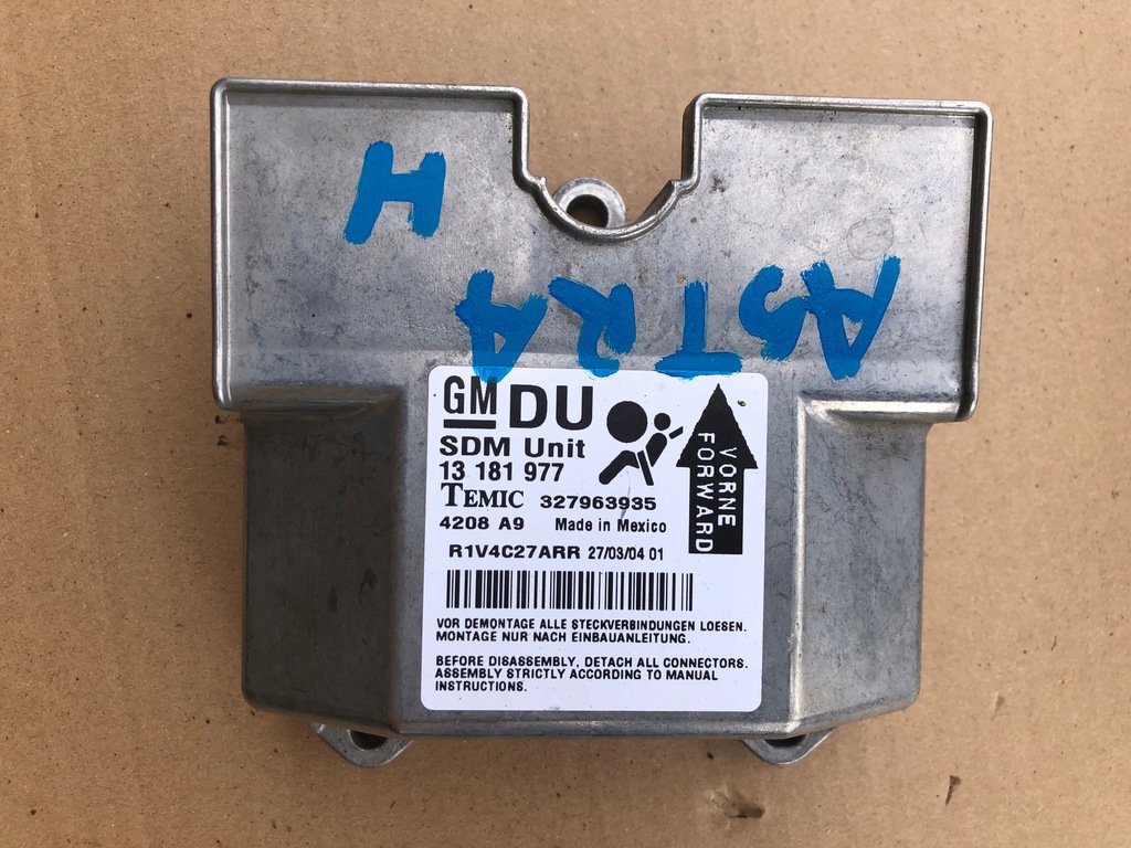 фото №1, Датчик модуль подушка безопасности opel astra h 04-08 13181977