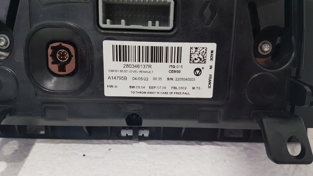 фото №3, Екран радіо навігація дисплей renault clio v