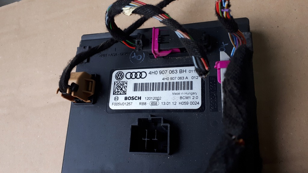 фото №5, Модуль комфорта audi оригинальный номер 4h0907063bh