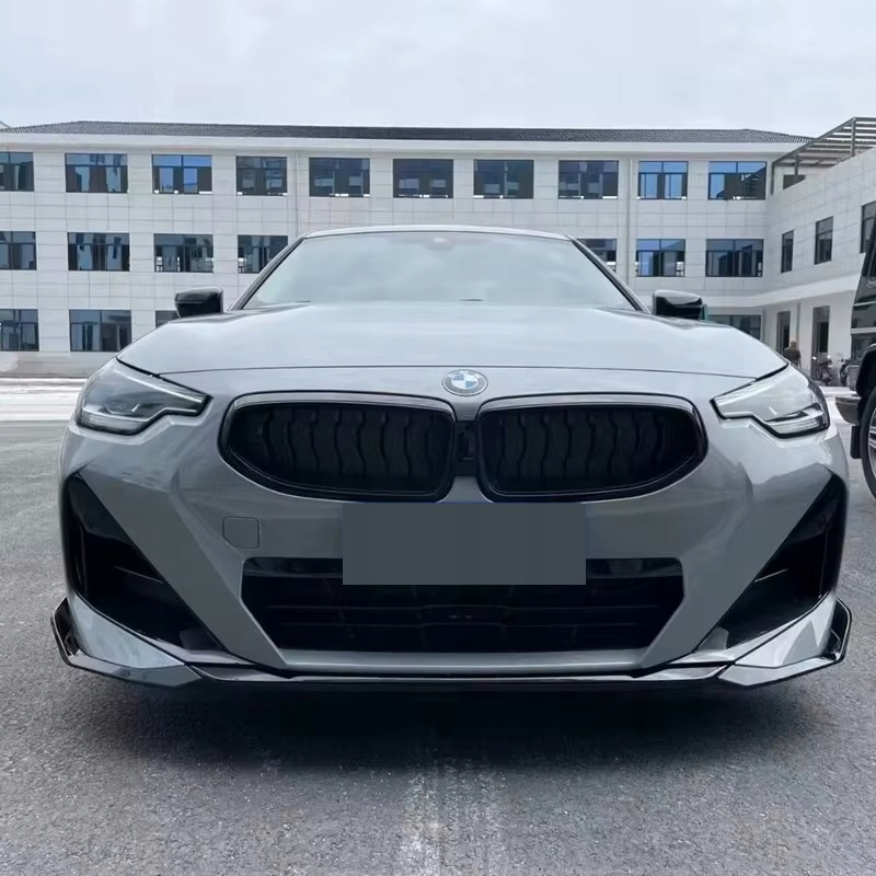 фото №10, Накладка спліттер перед bmw g42 seria 2 2021+ спойлер передня чорний