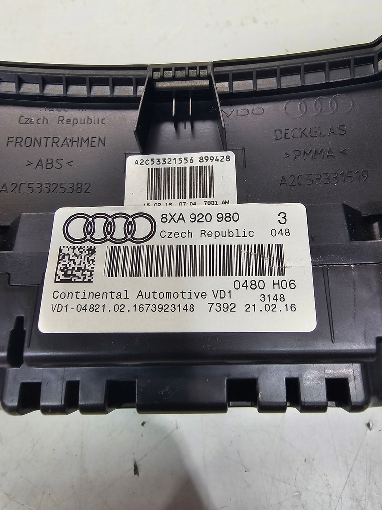 фото №8, Лічильник прилади audi a1 8x lift бензин 8xa920980