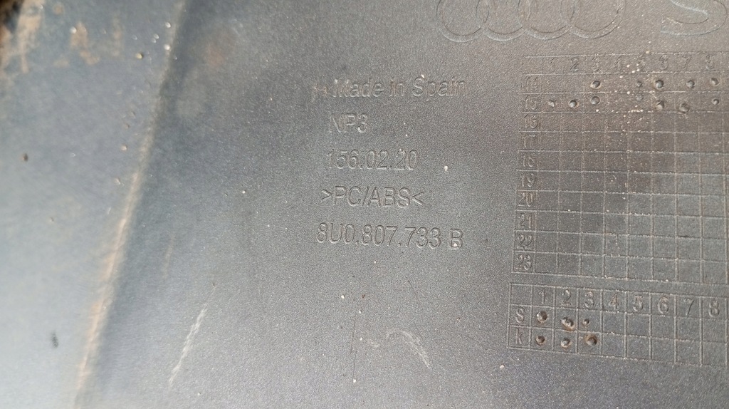 фото №12, Audi q3 8u lift 2014-2018--zderzak передний 8u0807437ad 8u0853653m оригинал