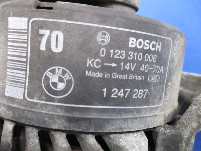 фото №5, Bmw e36 1.6 генератор 0123310006 70a перевірений