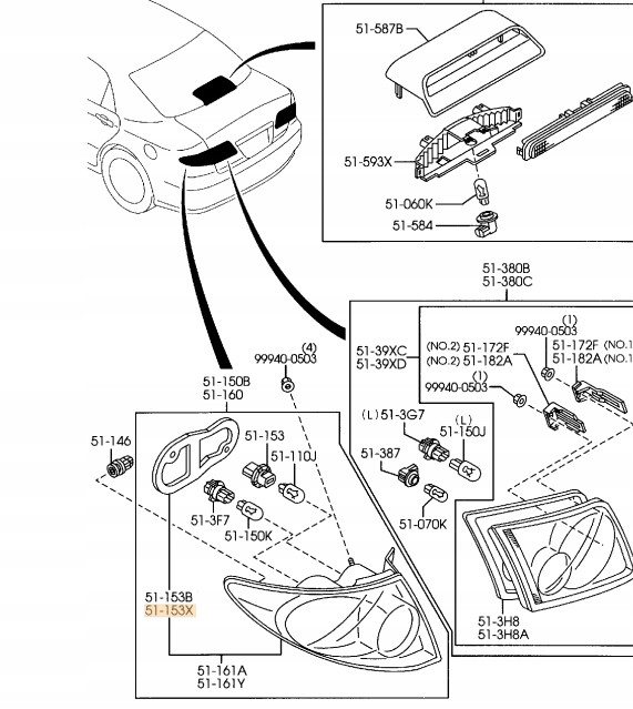 фото №1, Oryginalana прокладка лампы задняя pr. mazda 6