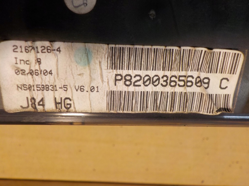 фото №4, Дисплей renault scenic ii 1.9dci p8200365609c