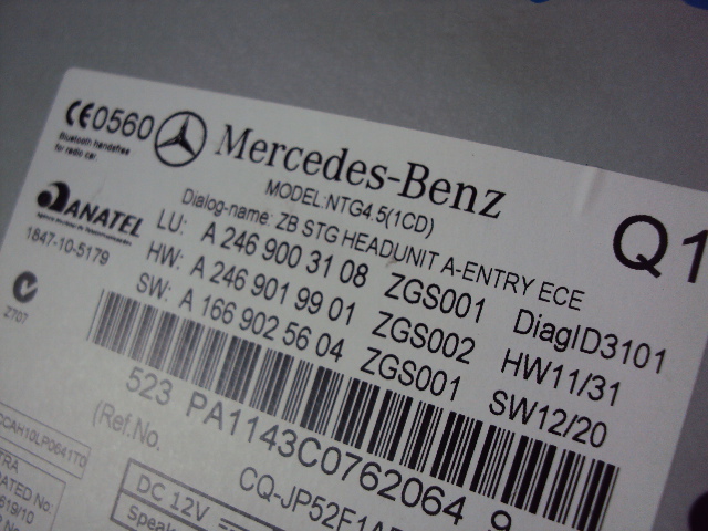 фото №9, Радио навигация mercedes b-klasa w246