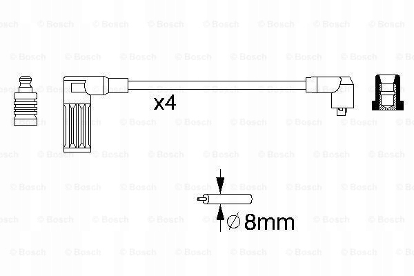 Набір трубопровід запалювання bosch 986 356 717 Зі Шроту