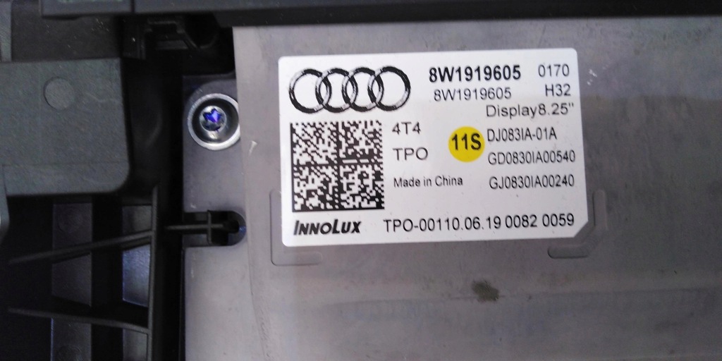 фото №12, Audi a5 8w дисплей экран lcd подъемник 8w1919605